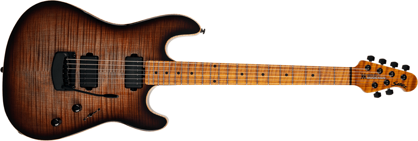 Music Man Sabre Usa Hh Trem Mn - Cobra Burst - Elektrische gitaar in Str-vorm - Main picture