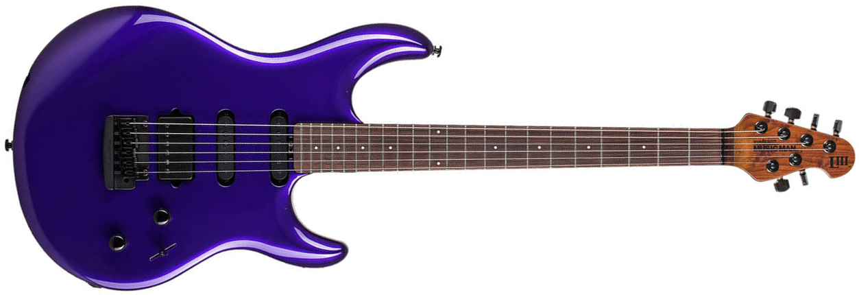 Music Man Steve Lukather Luke Iii 3 Hss Signature Trem Rw - Firemist Purple - Elektrische gitaar in Str-vorm - Main picture