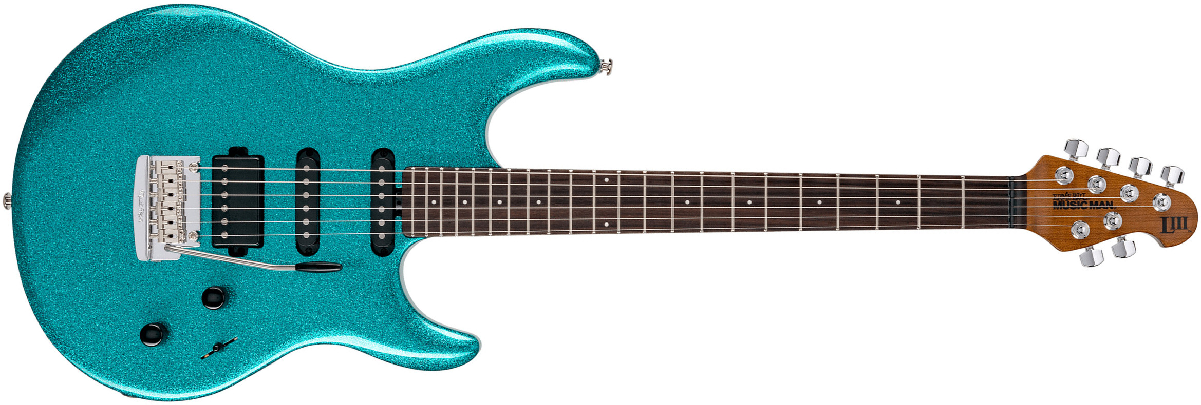 Music Man Steve Lukather Luke Iii 3 Hss Signature Trem Rw - Ocean Sparkle - Elektrische gitaar in Str-vorm - Main picture