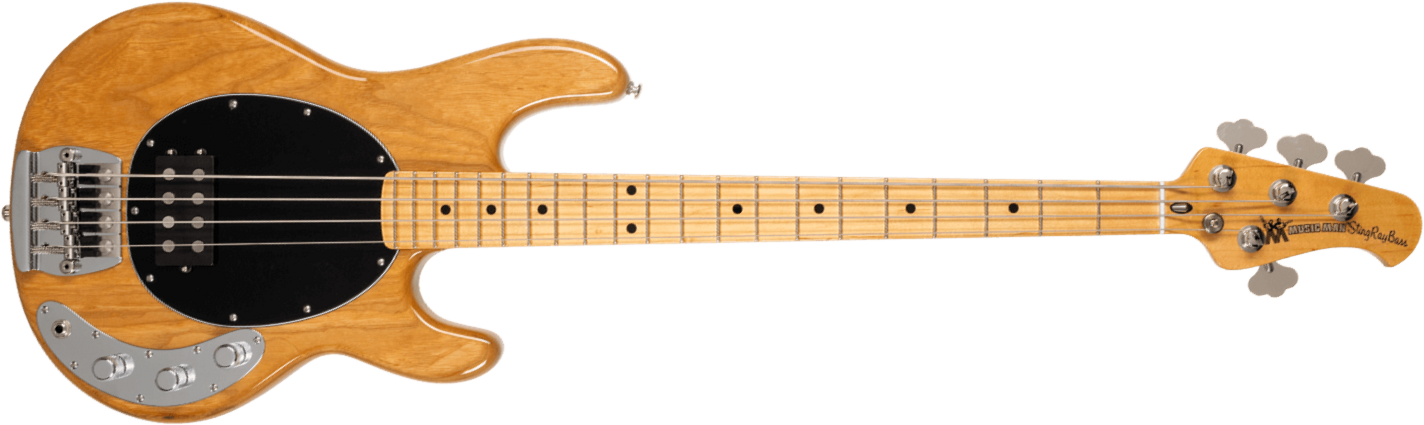 Music Man Stingray Retro 70s Usa Active Mn - Heritage Natural - Solid body elektrische bas - Main picture