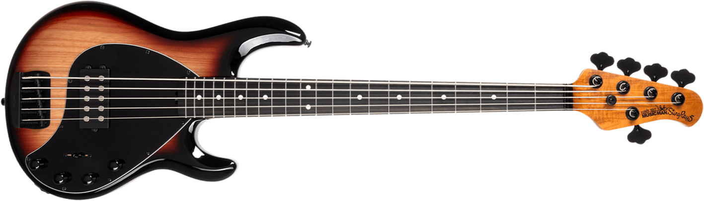 Music Man Stingray Special H 5c Active Eb +housse - Faded Vintage Sunburst - Solid body elektrische bas - Main picture