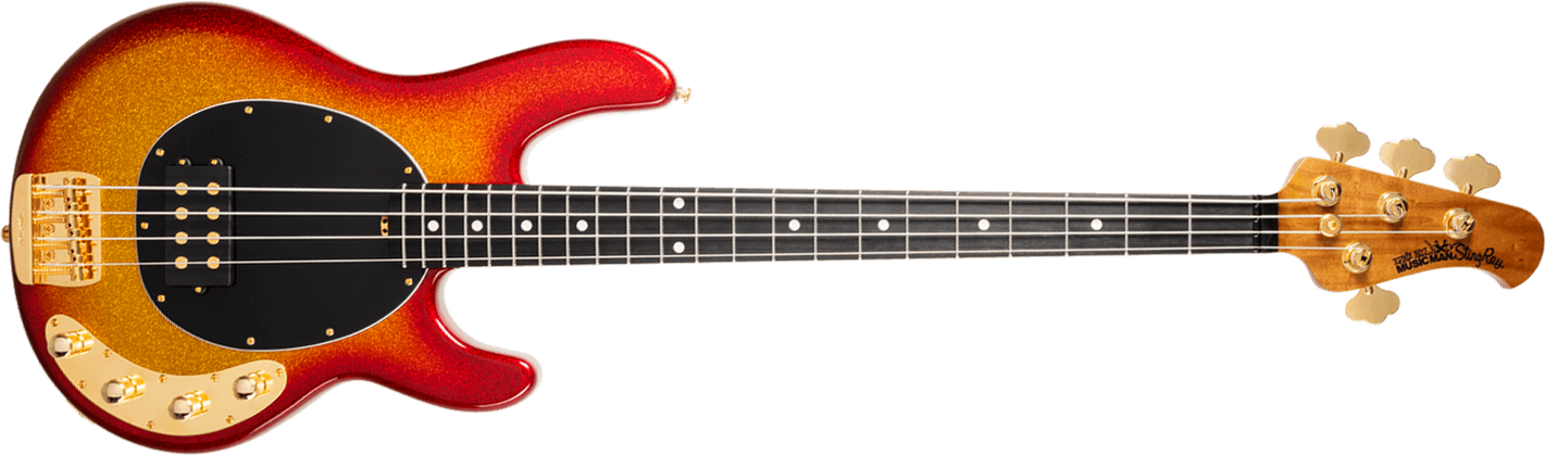 Music Man Stingray Special H Active Eb +housse - Cherry Punch - Solid body elektrische bas - Main picture