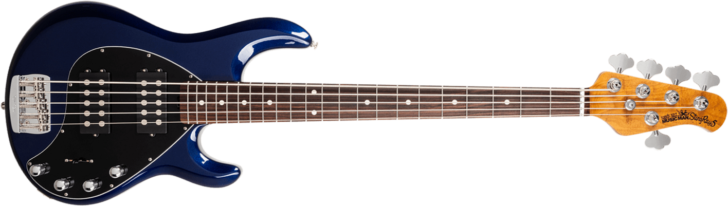 Music Man Stingray Special Hh 5c Active Rw +housse - Butane Blue - Solid body elektrische bas - Main picture