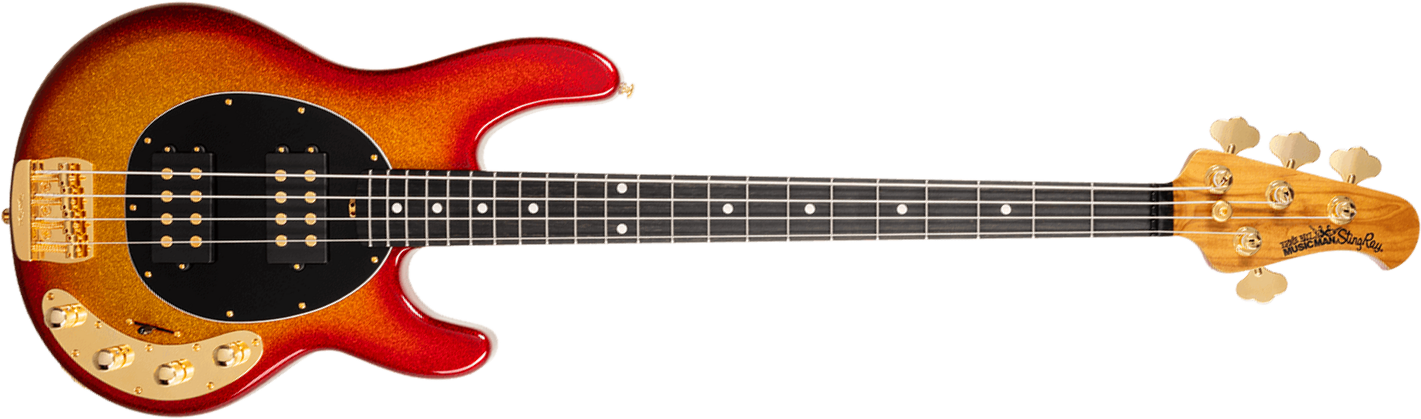 Music Man Stingray Special Hh Active Eb +housse - Cherry Punch - Solid body elektrische bas - Main picture