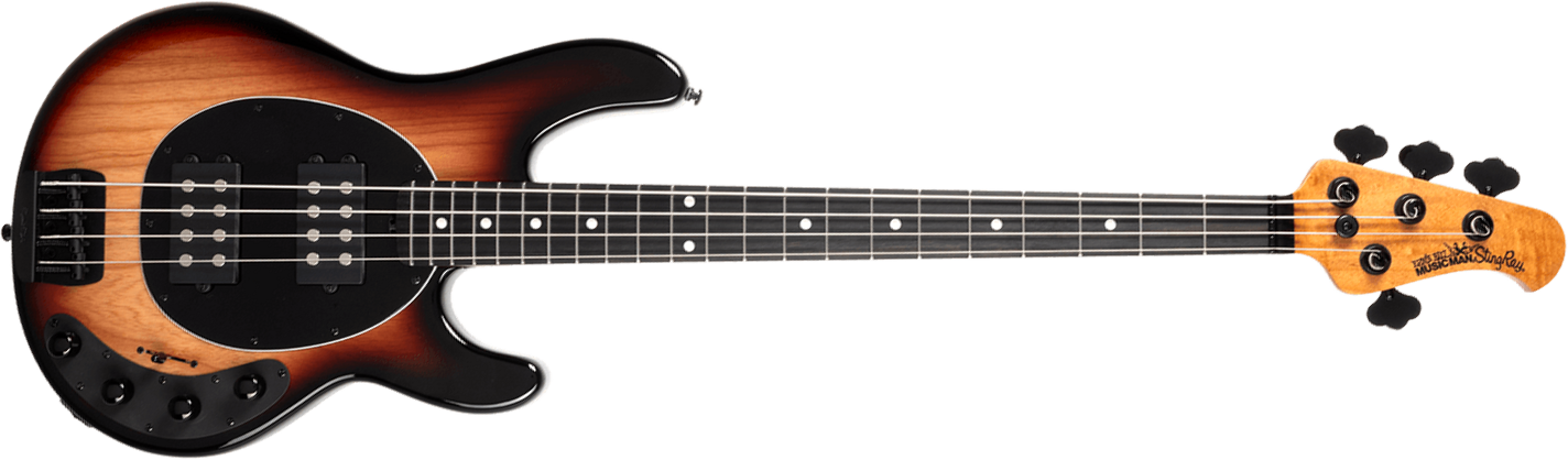Music Man Stingray Special Hh Active Eb +housse - Faded Vintage Sunburst - Solid body elektrische bas - Main picture