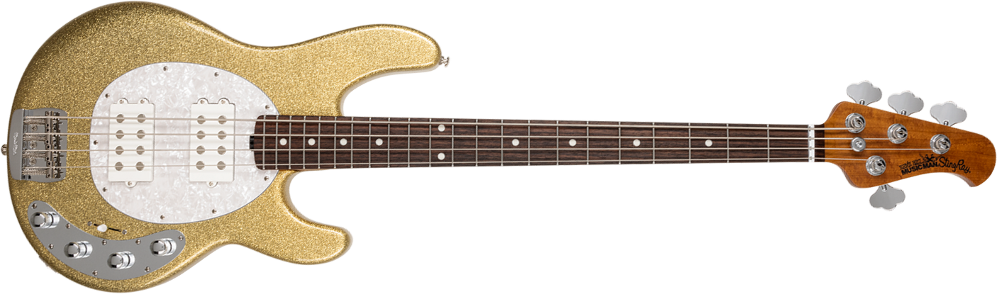 Music Man Stingray Special Hh Active Rw +housse - Genius Gold - Solid body elektrische bas - Main picture