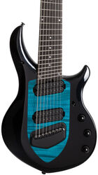 8 en 9 snarige elektrische gitaar Music man John Petrucci Majesty 8 - Okelani blue