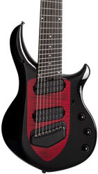 8 en 9 snarige elektrische gitaar Music man John Petrucci Majesty 8 - Sanguine red