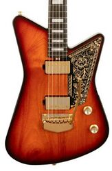 Retro-rock elektrische gitaar Music man Mariposa +Case - Sahara sunset
