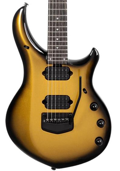 Kenmerkende elektrische gitaar Music man John Petrucci Majesty 6 +Case - Gold Eclipse
