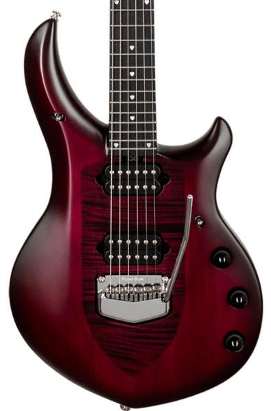 Kenmerkende elektrische gitaar Music man John Petrucci Majesty 6 +Gig Bag - Amaranth