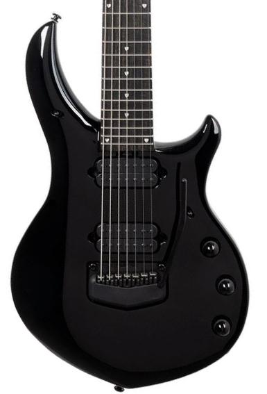 Kenmerkende elektrische gitaar Music man John Petrucci Majesty 7-String +Case - Dark Side