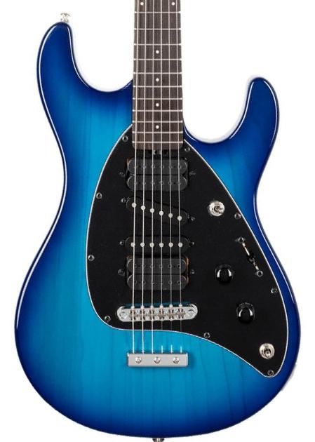 Elektrische gitaar in str-vorm Music man Steve Morse - Morse blue burst