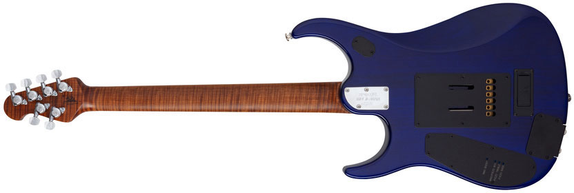 Music Man John Petrucci Jp15 Signature 2h Dimarzio Piezo Trem Mn +housse - Cerulean Paradise Flame - Metalen elektrische gitaar - Variation 3