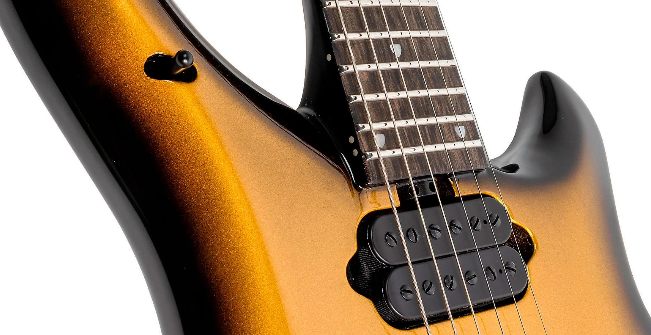 Music Man John Petrucci Majesty 6 Signature 2h Dimarzio Piezo Trem Eb +etui - Gold Eclipse - Kenmerkende elektrische gitaar - Variation 5