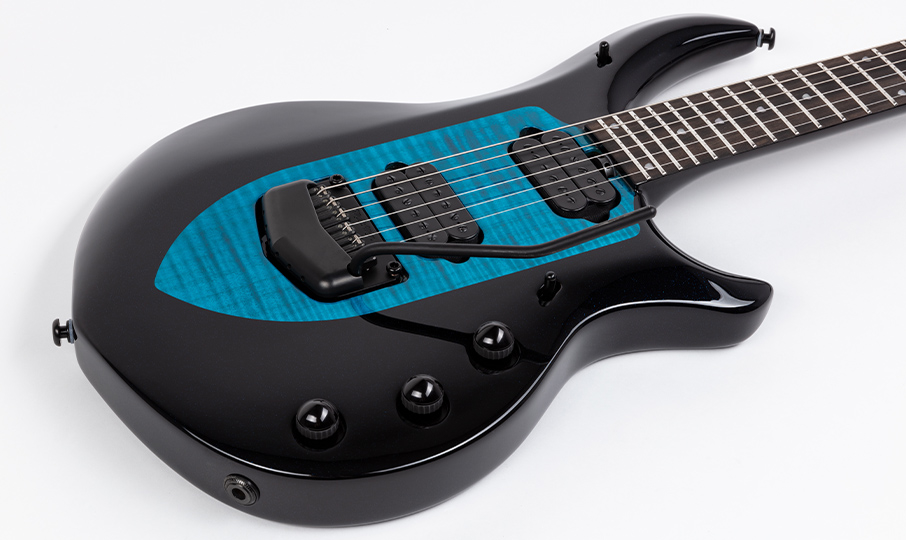 Music Man John Petrucci Majesty 6 Signature 2h Dimarzio Piezo Trem Eb - Okelani Blue - Metalen elektrische gitaar - Variation 2