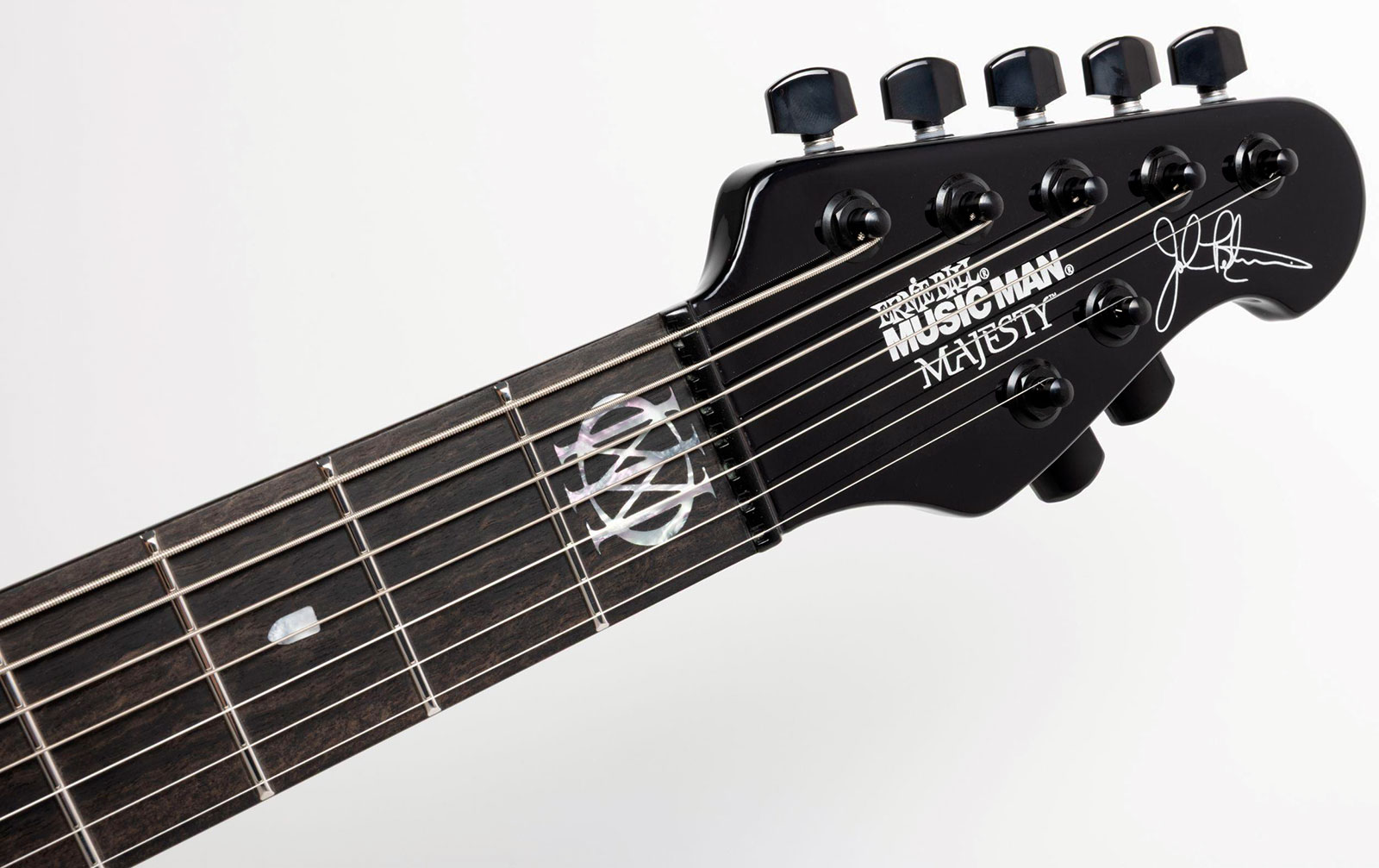 Music Man John Petrucci Majesty 7c Signature 2h Dimarzio Piezo Trem Eb +etui - Dark Side - Kenmerkende elektrische gitaar - Variation 4
