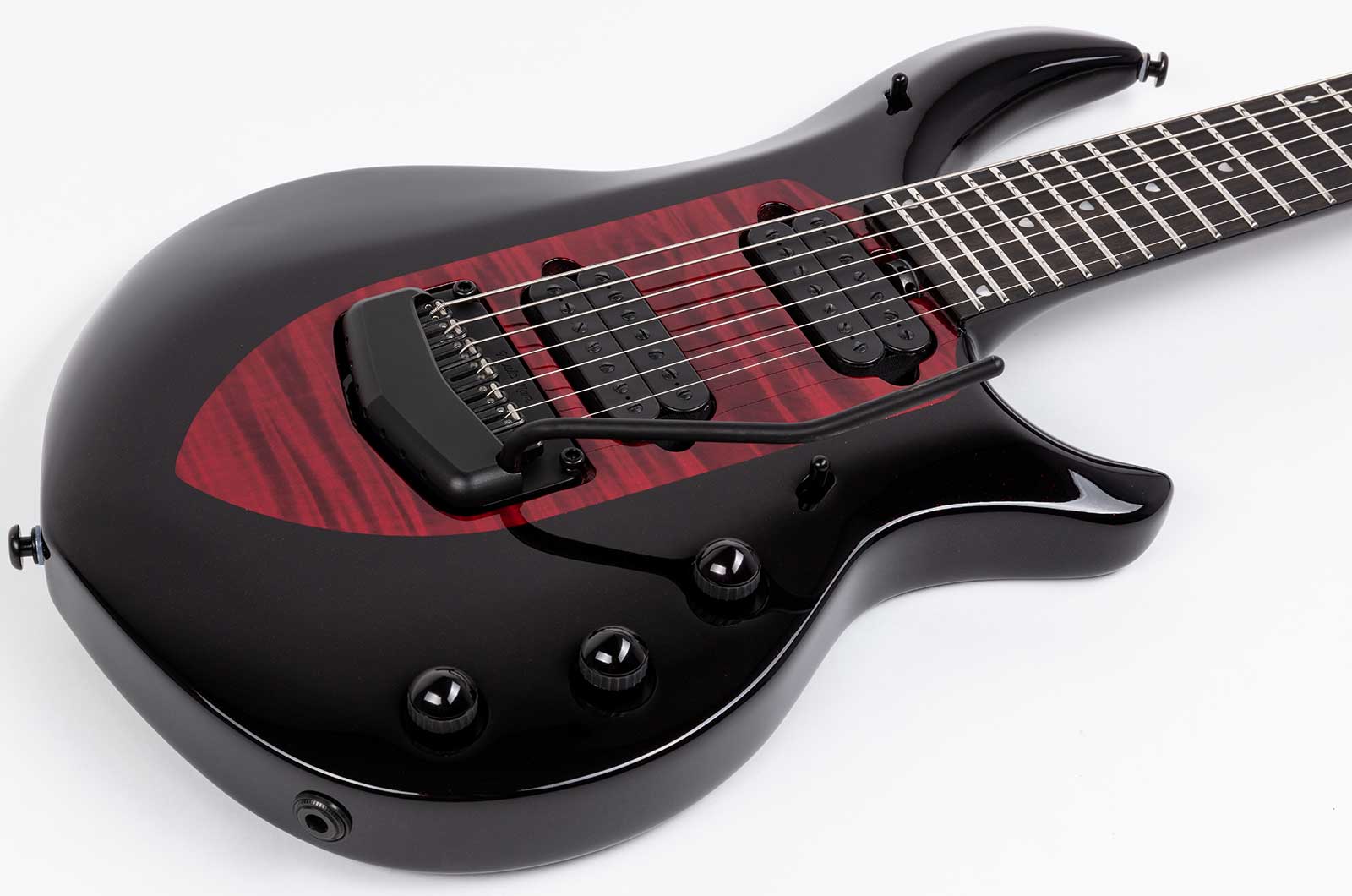 Music Man John Petrucci Majesty 7c Signature 2h Dimarzio Piezo Trem Eb +housse - Sanguine Red - Kenmerkende elektrische gitaar - Variation 2