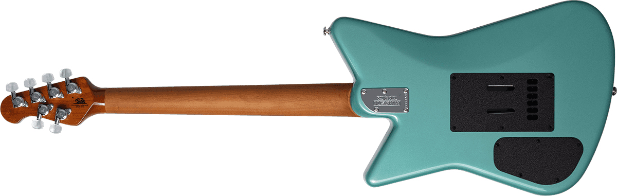 Music Man Mariposa Hh Trem Eb - Dorado Green - Retro-rock elektrische gitaar - Variation 1