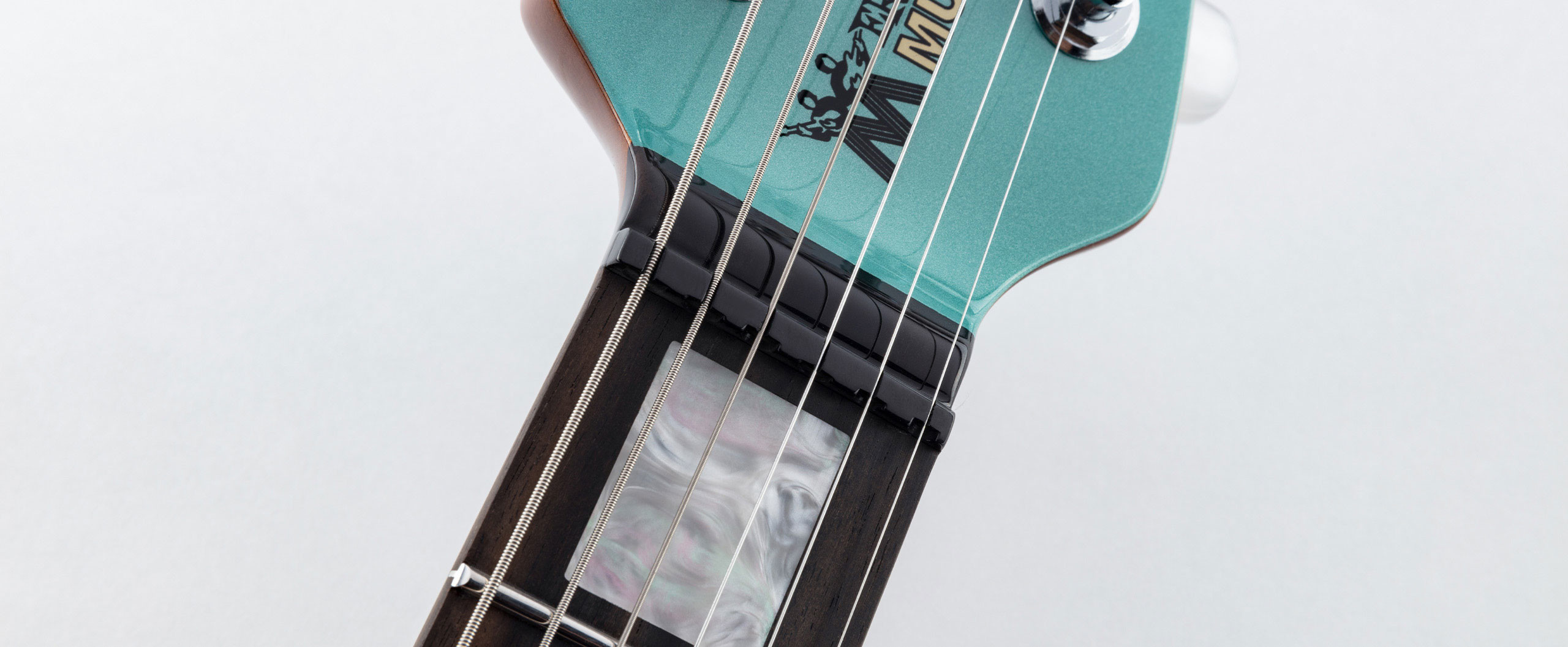 Music Man Mariposa Hh Trem Eb - Dorado Green - Retro-rock elektrische gitaar - Variation 5
