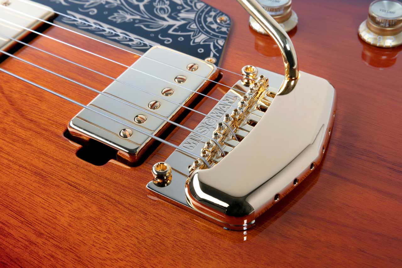 Music Man Mariposa Hh Usa 2h Trem Eb - Sahara Sunset - Retro-rock elektrische gitaar - Variation 3