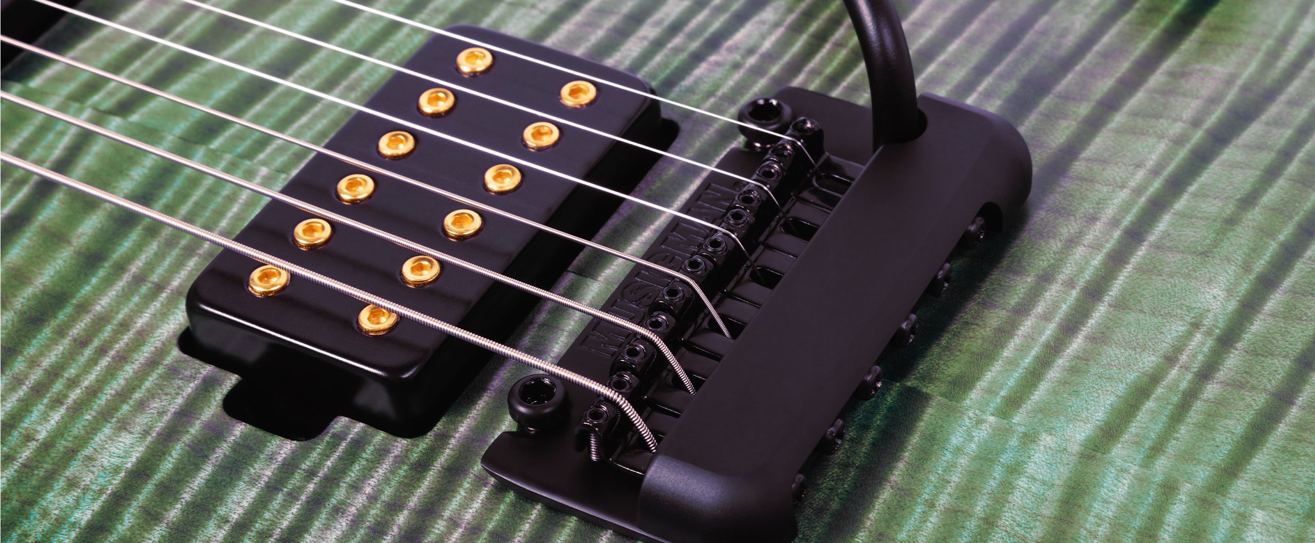 Music Man Rabea Massad Sabre Signature 2h Trem Eb - Emerald Hill Burst - Kenmerkende elektrische gitaar - Variation 1