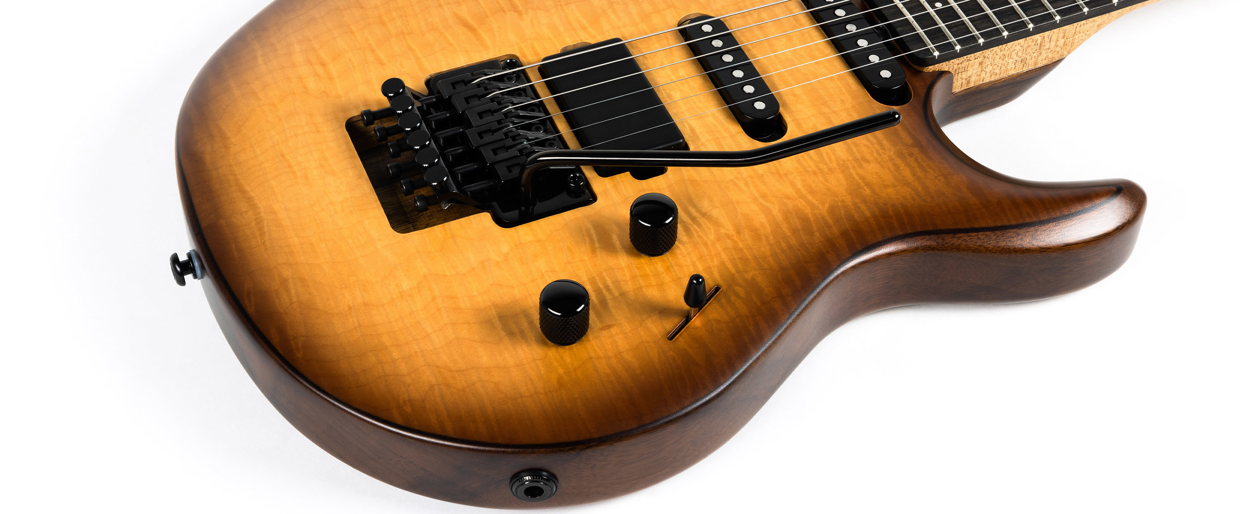 Music Man Steve Lukather Luke 4 30th Anniversary Signature Hss Trem Eb +housse - Steamroller Walnut Burst Satin - Kenmerkende elektrische gitaar - Var