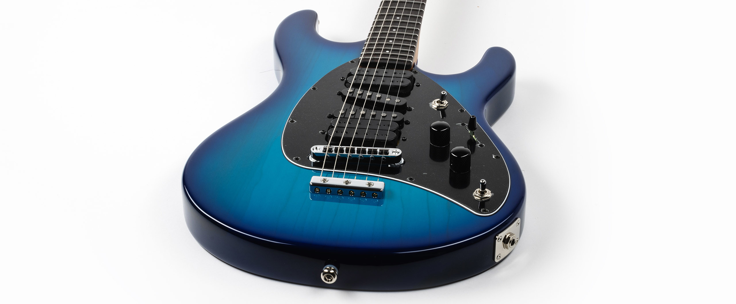 Music Man Steve Morse Usa Hssh Ht Rw - Morse Blue Burst - Elektrische gitaar in Str-vorm - Variation 1