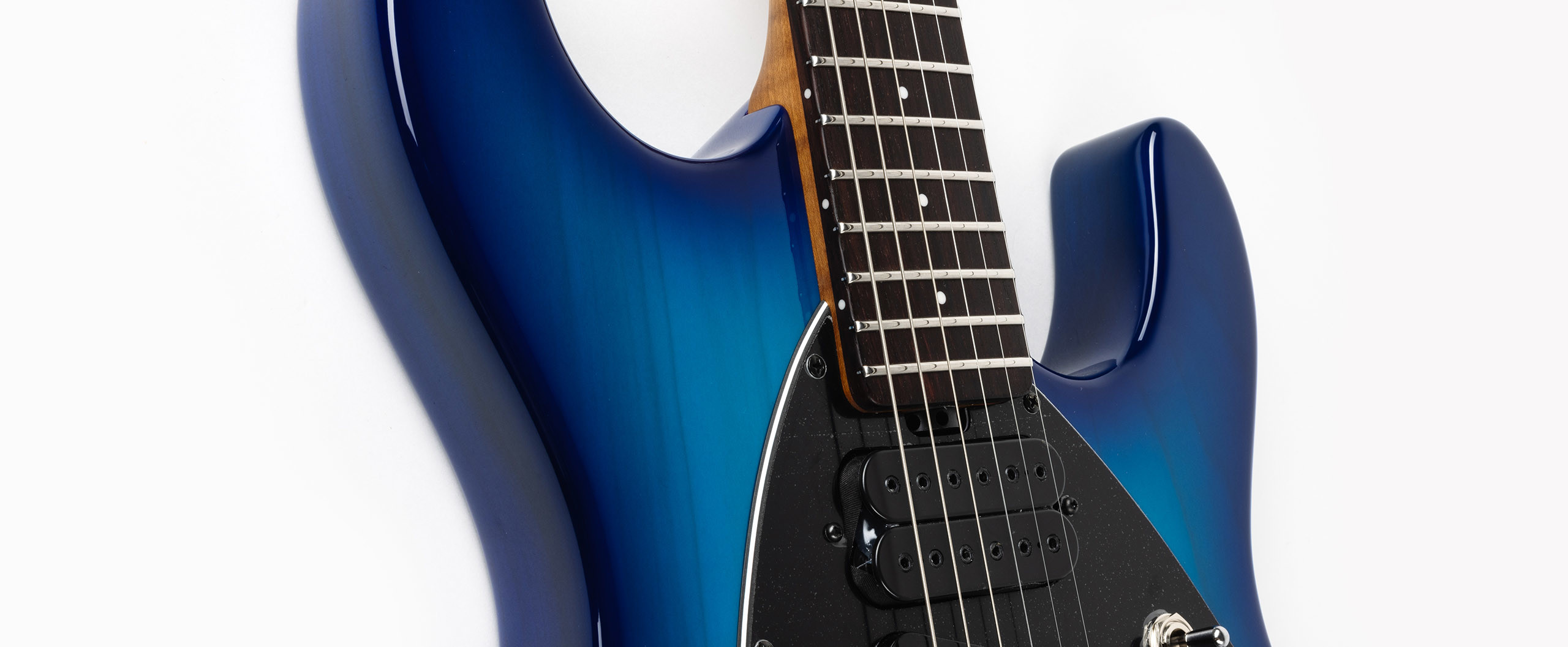 Music Man Steve Morse Usa Hssh Ht Rw - Morse Blue Burst - Elektrische gitaar in Str-vorm - Variation 3