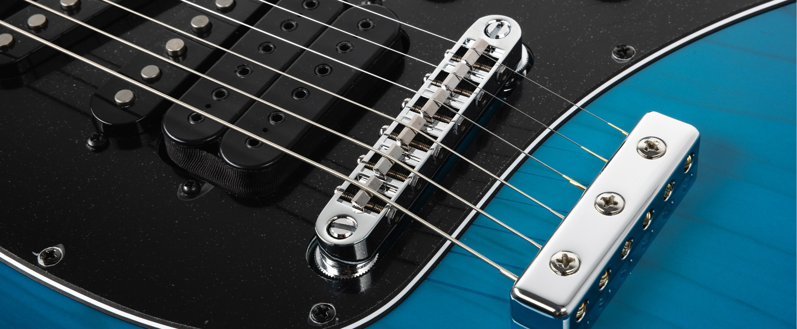 Music Man Steve Morse Usa Hssh Ht Rw - Morse Blue Burst - Elektrische gitaar in Str-vorm - Variation 4