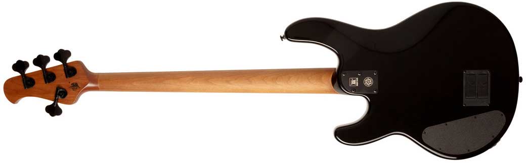 Music Man Stingray Darkray H Active Eb +housse - Obsidian Black - Solid body elektrische bas - Variation 1