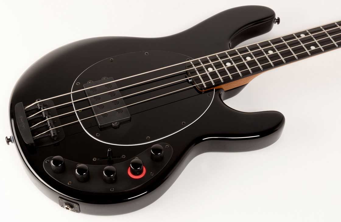 Music Man Stingray Darkray H Active Eb +housse - Obsidian Black - Solid body elektrische bas - Variation 2