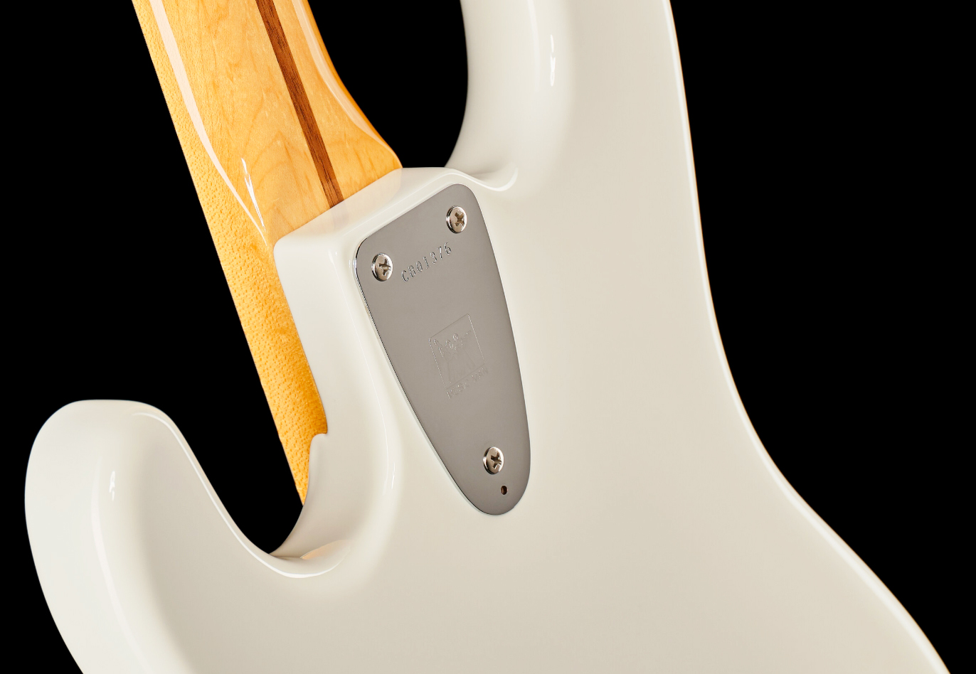 Music Man Stingray Retro 70s Usa Active Mn - White - Solid body elektrische bas - Variation 3