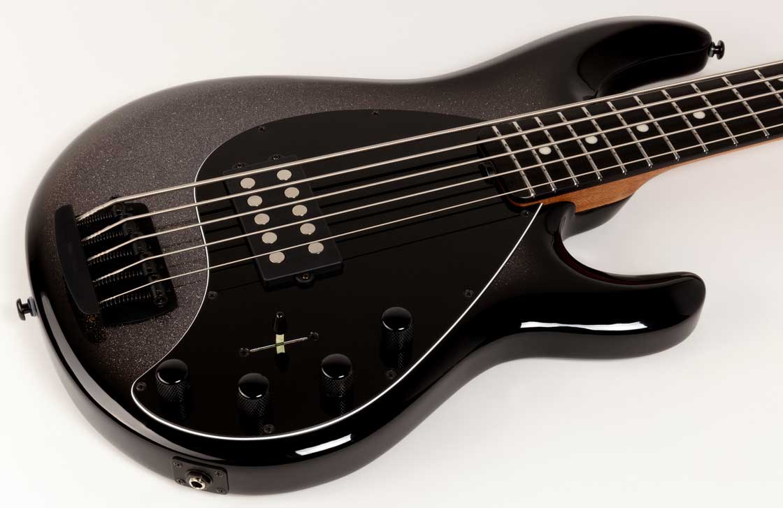 Music Man Stingray Special H 5c Active Eb  +housse - Smoked Chrome - Solid body elektrische bas - Variation 2