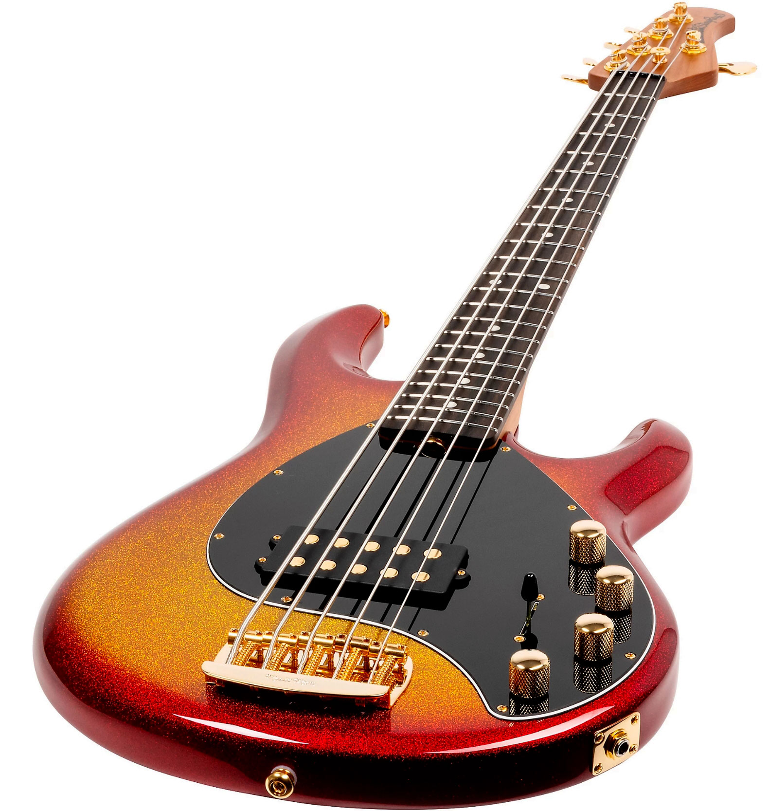 Music Man Stingray Special H 5c Active Eb +housse - Cherry Punch - Solid body elektrische bas - Variation 2