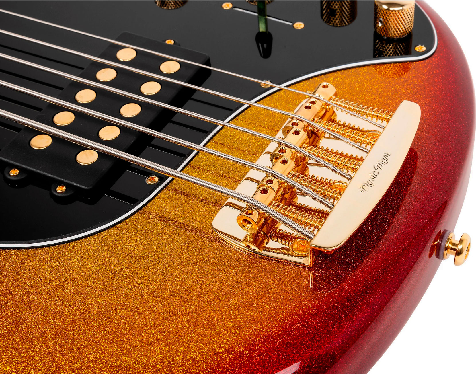 Music Man Stingray Special H 5c Active Eb +housse - Cherry Punch - Solid body elektrische bas - Variation 4