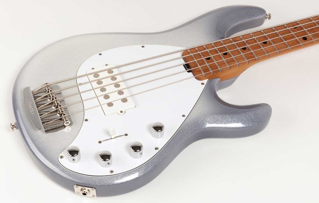 Music Man Stingray Special H 5c Active Mn +housse - Snowy Night - Solid body elektrische bas - Variation 2