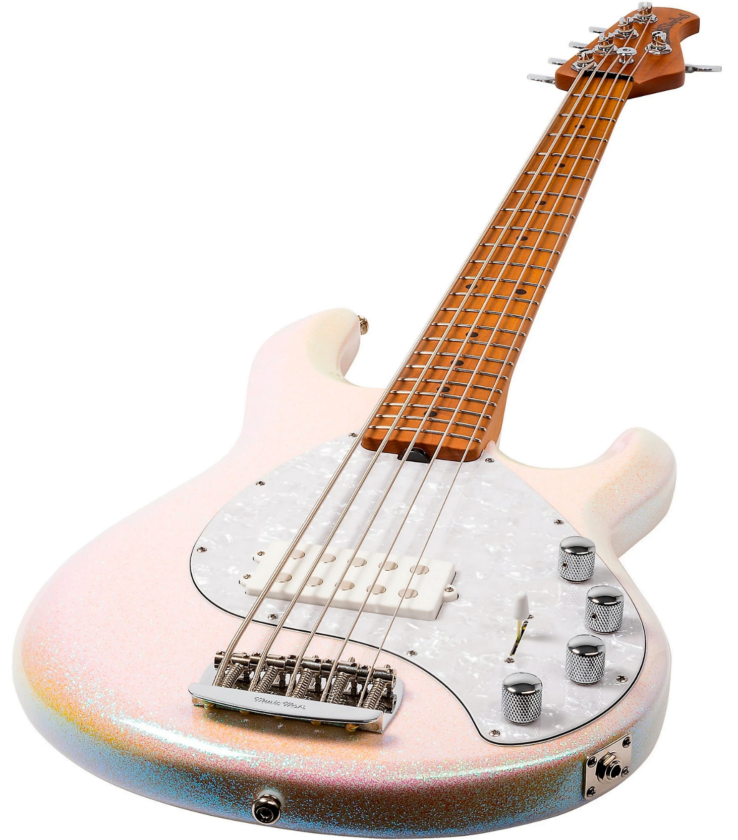 Music Man Stingray Special H 5c Active Mn +housse - Dazzler - Solid body elektrische bas - Variation 2