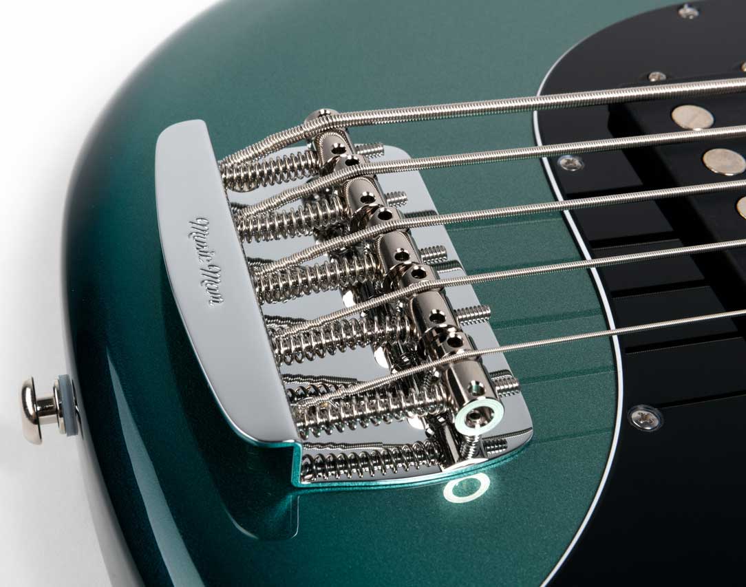 Music Man Stingray Special H 5c Active Mn +housse - Frost Green - Solid body elektrische bas - Variation 4