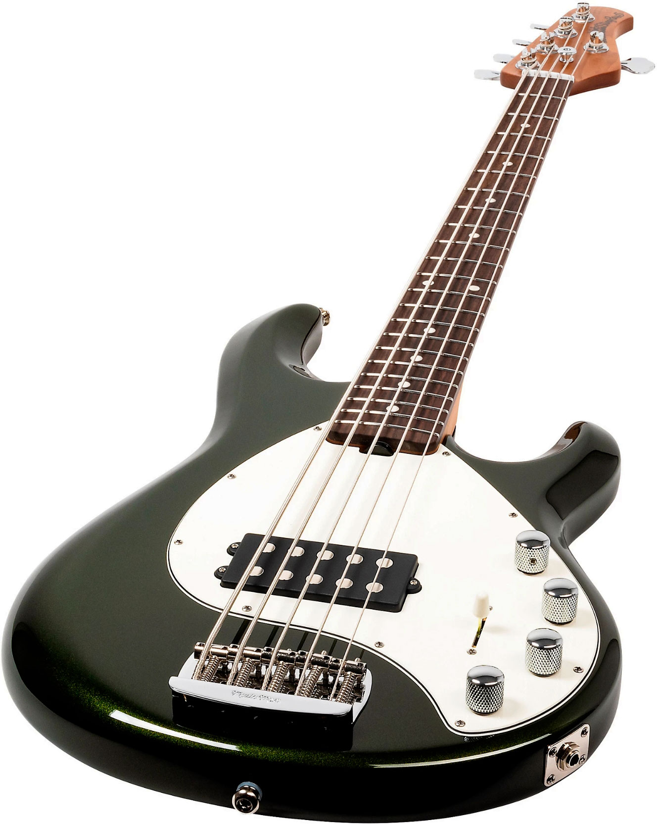 Music Man Stingray Special H 5c Active Rw +housse - Fallout Green - Solid body elektrische bas - Variation 2