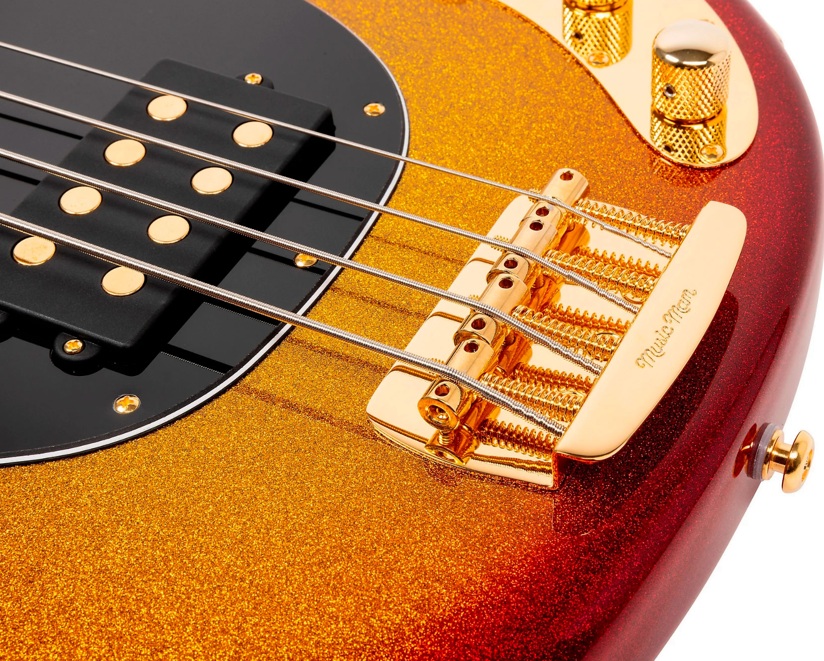 Music Man Stingray Special H Active Eb +housse - Cherry Punch - Solid body elektrische bas - Variation 4