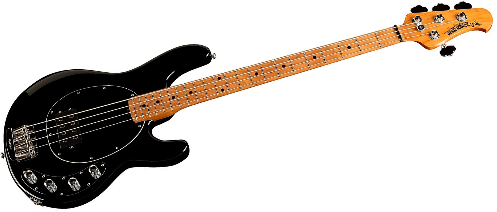 Music Man Stingray Special H Active Mn +housse - Black - Solid body elektrische bas - Variation 2