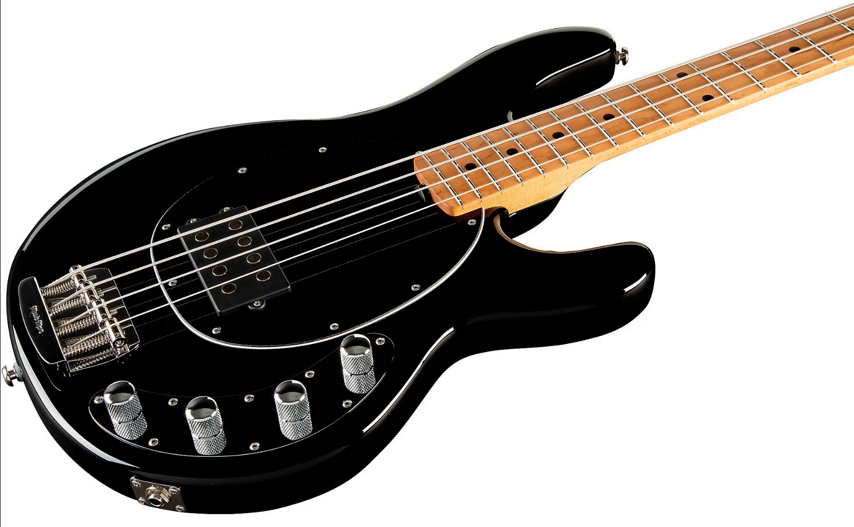 Music Man Stingray Special H Active Mn +housse - Black - Solid body elektrische bas - Variation 3