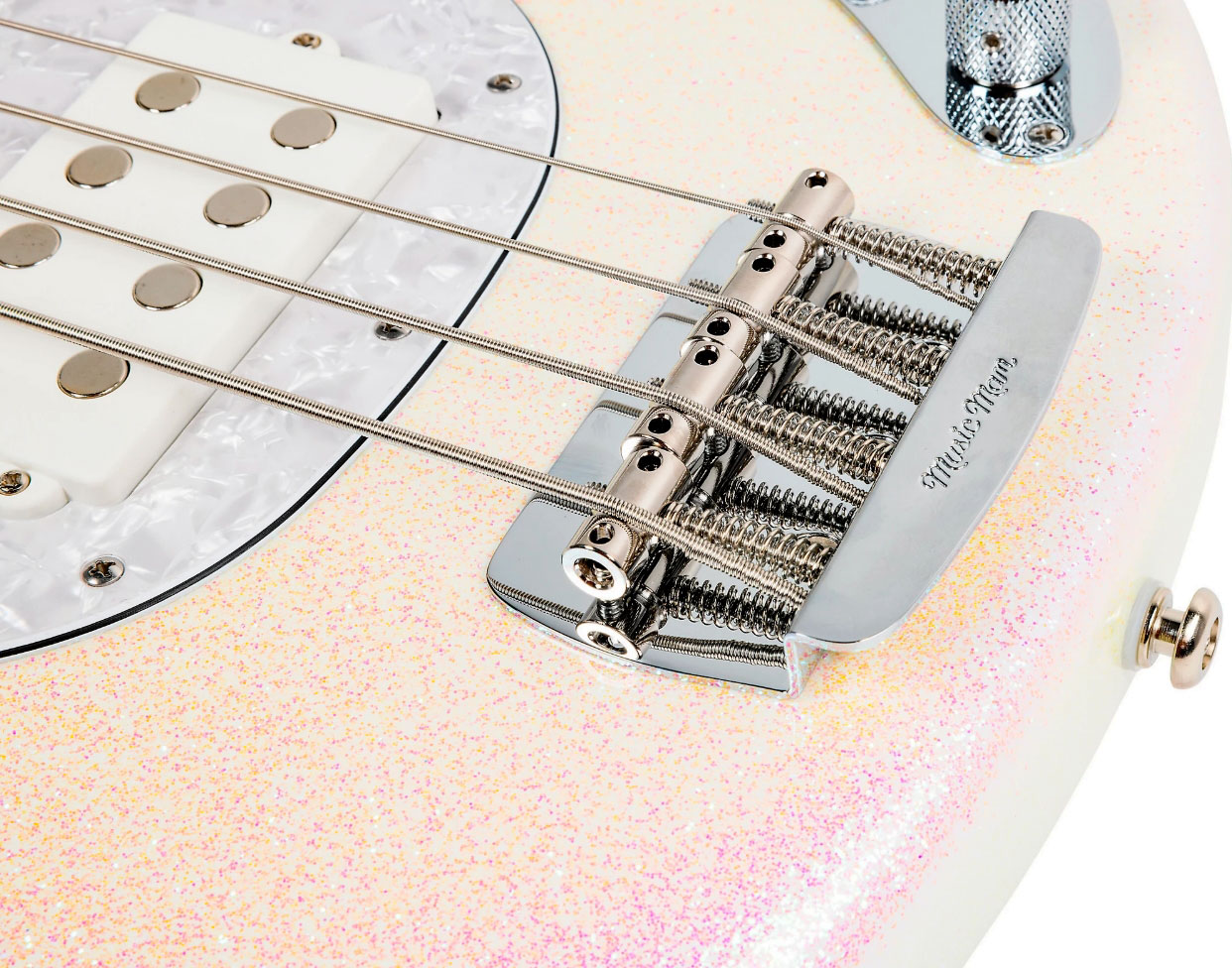 Music Man Stingray Special H Active Mn +housse - Dazzler - Solid body elektrische bas - Variation 4