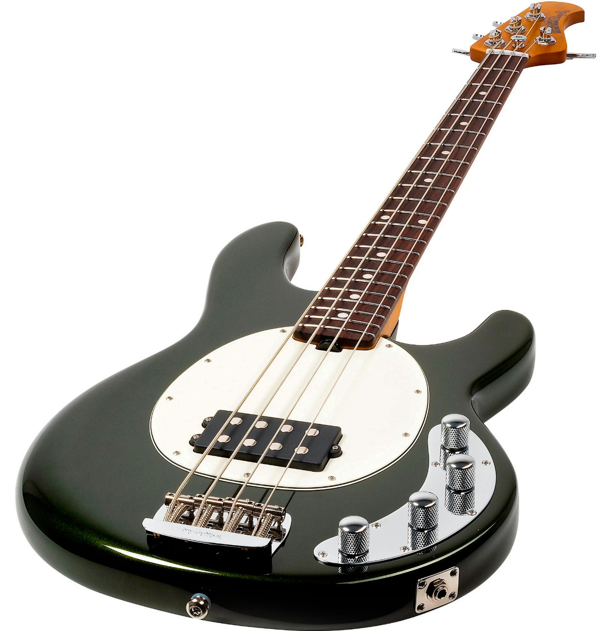 Music Man Stingray Special H Active Rw +housse - Fallout Green - Solid body elektrische bas - Variation 2