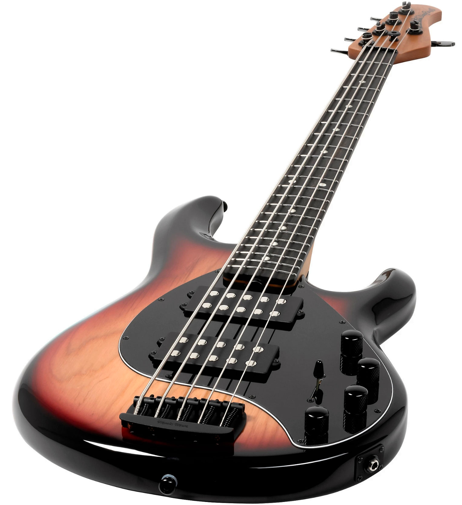 Music Man Stingray Special Hh 5c Active Eb +housse - Faded Vintage Sunburst - Solid body elektrische bas - Variation 2