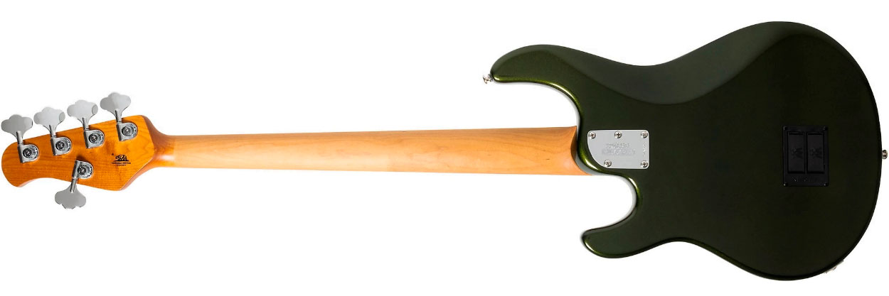 Music Man Stingray Special Hh 5c Active Rw +housse - Fallout Green - Solid body elektrische bas - Variation 1