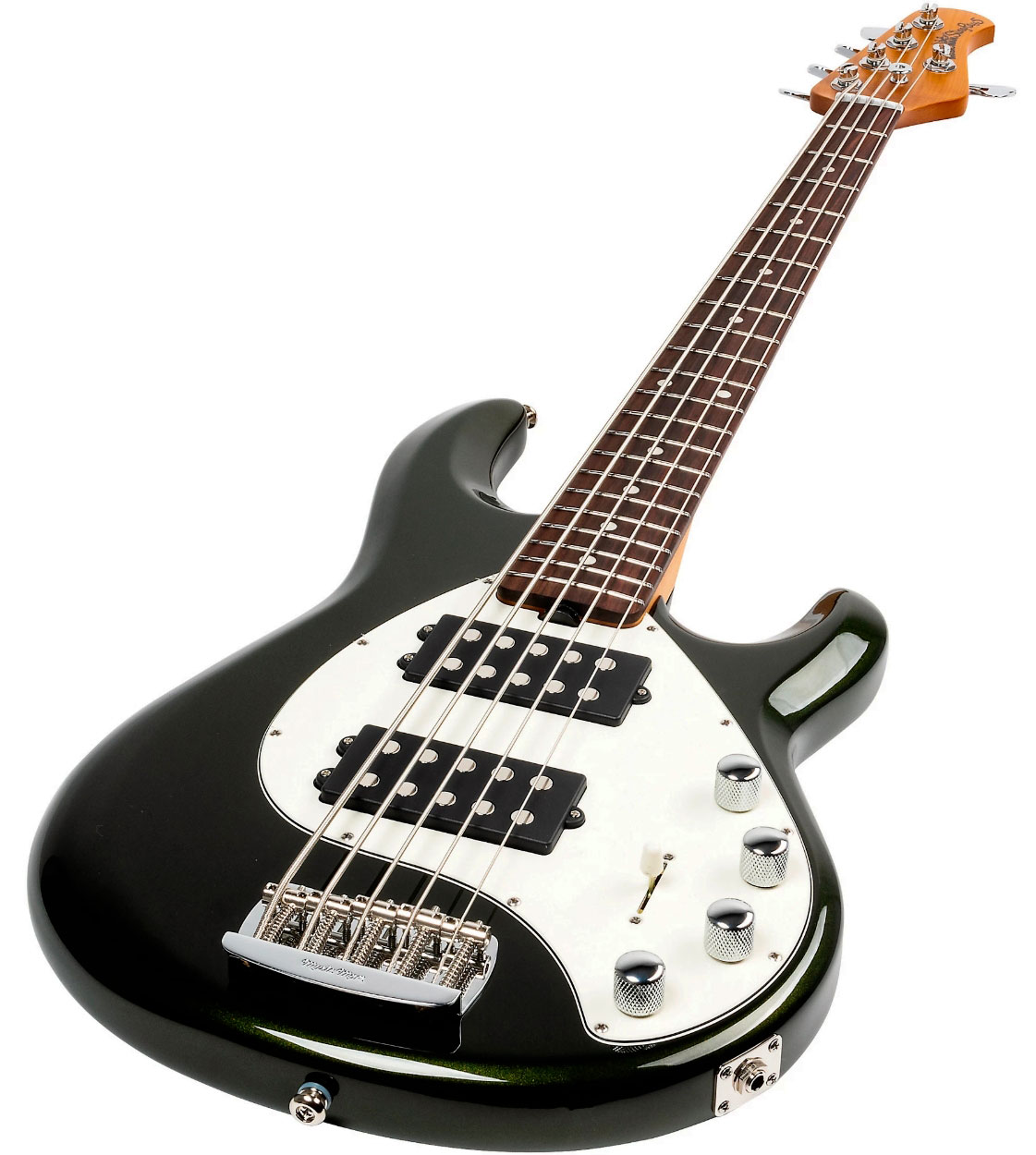 Music Man Stingray Special Hh 5c Active Rw +housse - Fallout Green - Solid body elektrische bas - Variation 2
