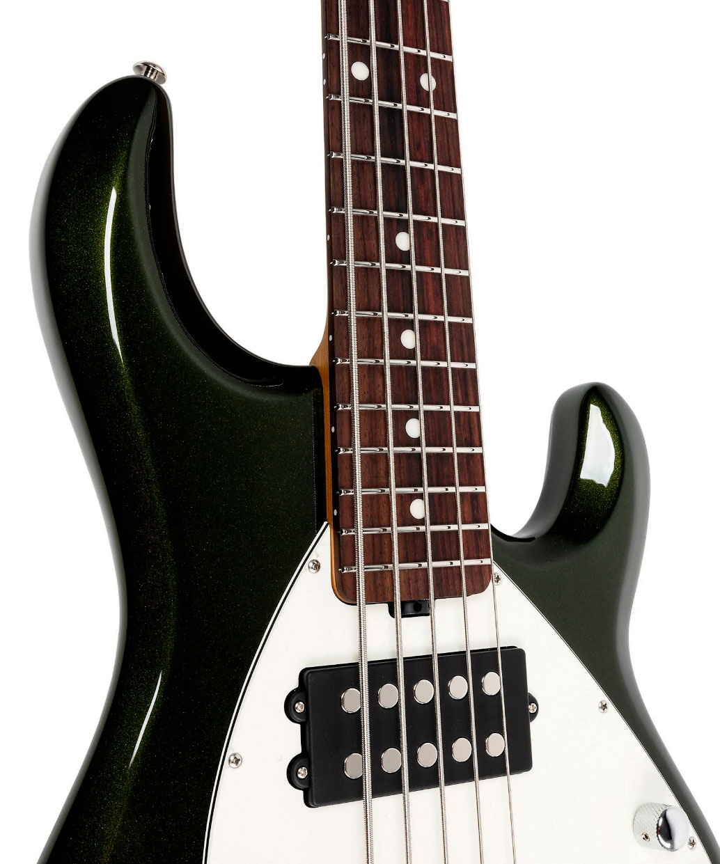 Music Man Stingray Special Hh 5c Active Rw +housse - Fallout Green - Solid body elektrische bas - Variation 3