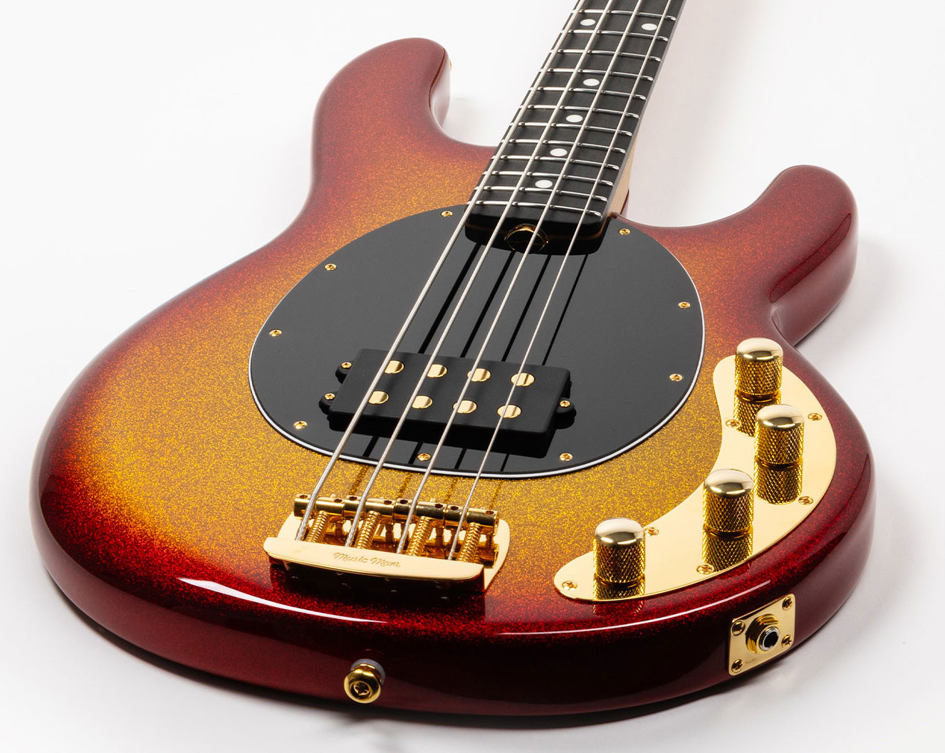 Music Man Stingray Special Hh Active Eb +housse - Cherry Punch - Solid body elektrische bas - Variation 2